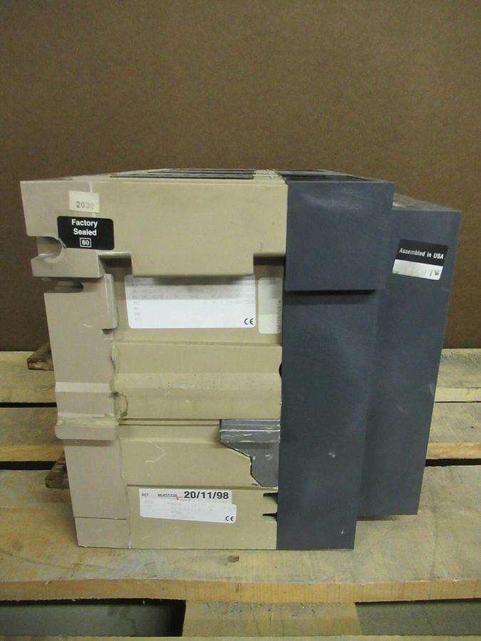 Used 1200 AMP SQUARE D MP12H1 MASTERPACT CIRCUIT BREAKER STR58U TRIP 54750 600 VAC