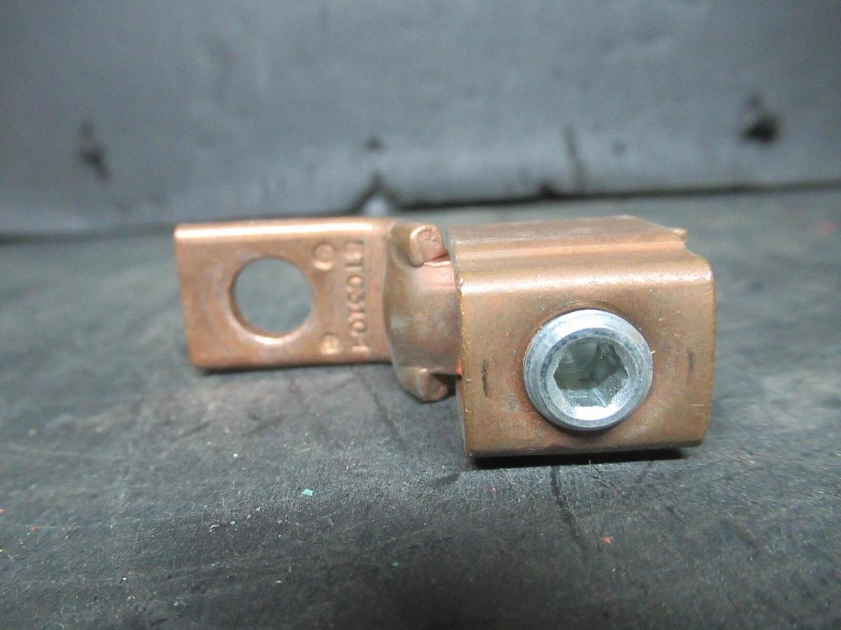 Used (LOT OF 3) THOMAS & BETTS COPPER TERMINAL LUGS BTC3104 3/0-4 BKB