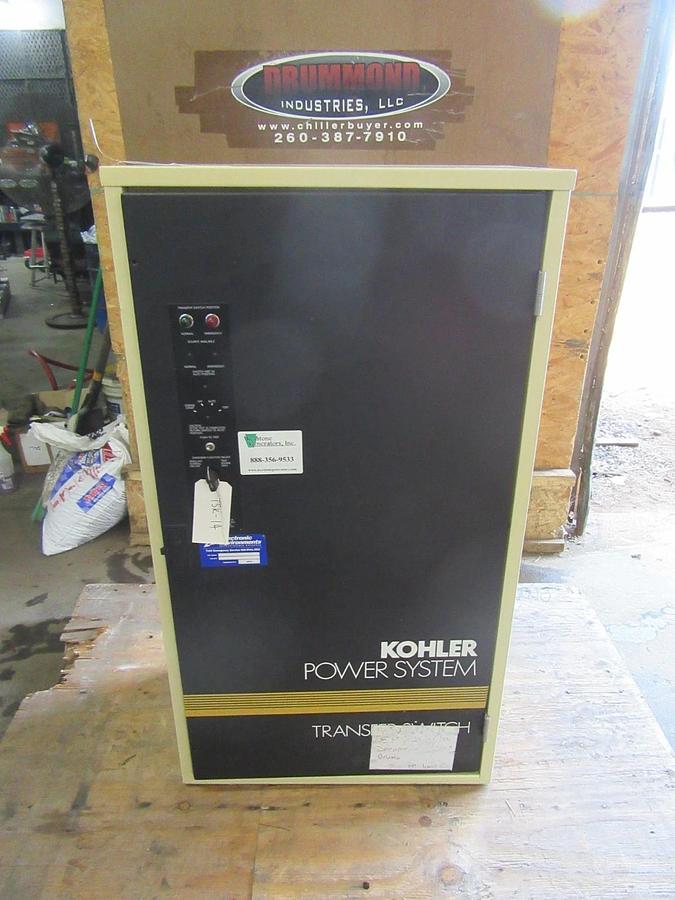 Used 260 AMP KOHLER ASCO ATS AUTOMATIC TRANSFER SWITCH K-164231-260 240 V 1 PH 60 HZ