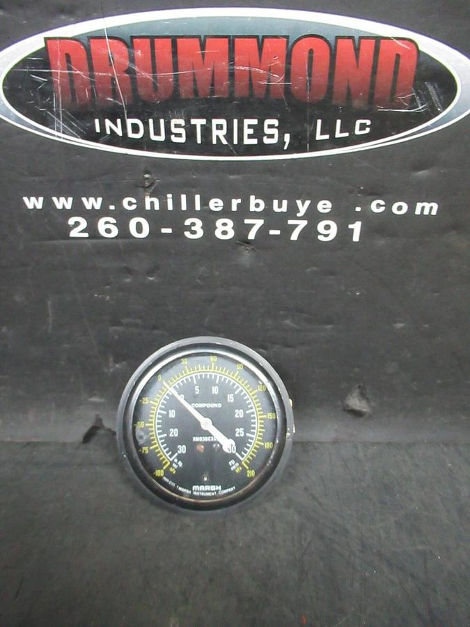 Used MARSH DIFFERENTIAL PRESSURE GAUGE KM03BC932 30 PSI 210 kPA B689-2 ISS A