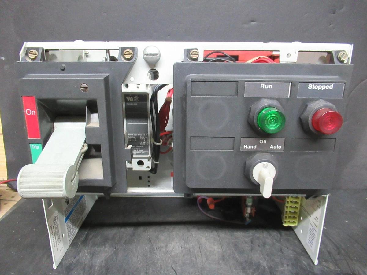 Used CUTLER HAMMER MOTOR CONTROL BUCKET 12" NEMA SIZE 1 STARTER 600 V 15 AMP BREAKER