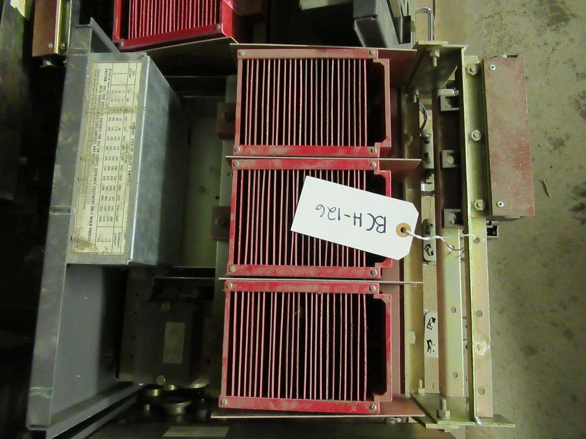 Used WESTINGHOUSE LOW VOLTAGE CIRCUIT BREAKER DS-416 1200A 635V W/ AMPTECTOR I