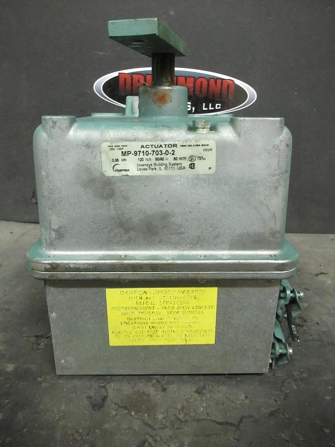 Used INVENSYS HIGH TORQUE ACTUATOR MP-9710-703-0-2 120 VAC 50 WATTS MP971070302