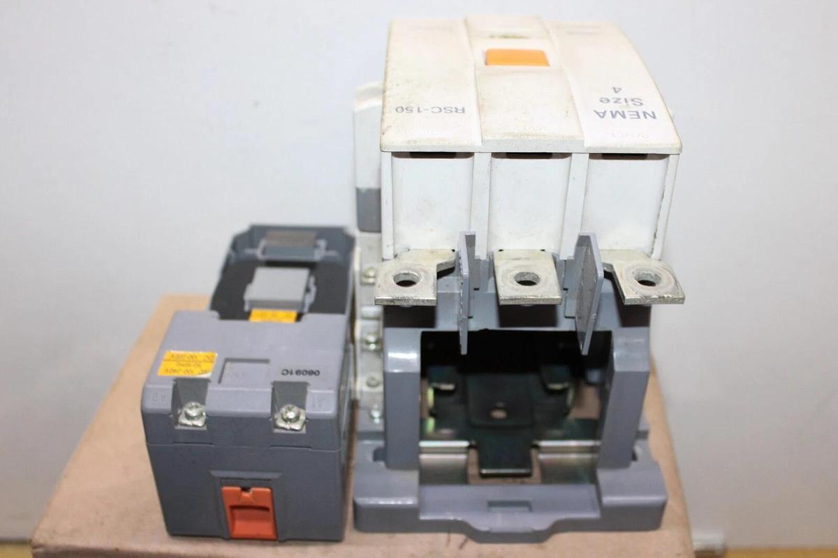 Used BENSHAW NEMA CONTACTOR RSC-150 NEMA 4 600 VAC 3-POLE 210 AMP 100 HP COIL: 240V