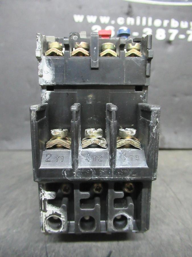 Used TELEMECANIQUE STARTER LC1D1206 W/ OVERLOAD RELAY LR2-D1312 25 AMP 600 VAC 10 HP