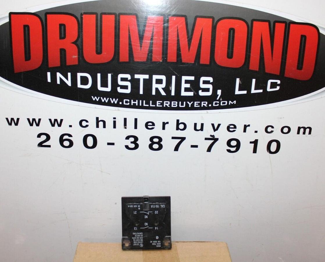 Used ABB AUXILIARY CONTACT BLOCK CAL-16-11A SK-829-002-A 10 AMP 600 VAC *WARRANTY*