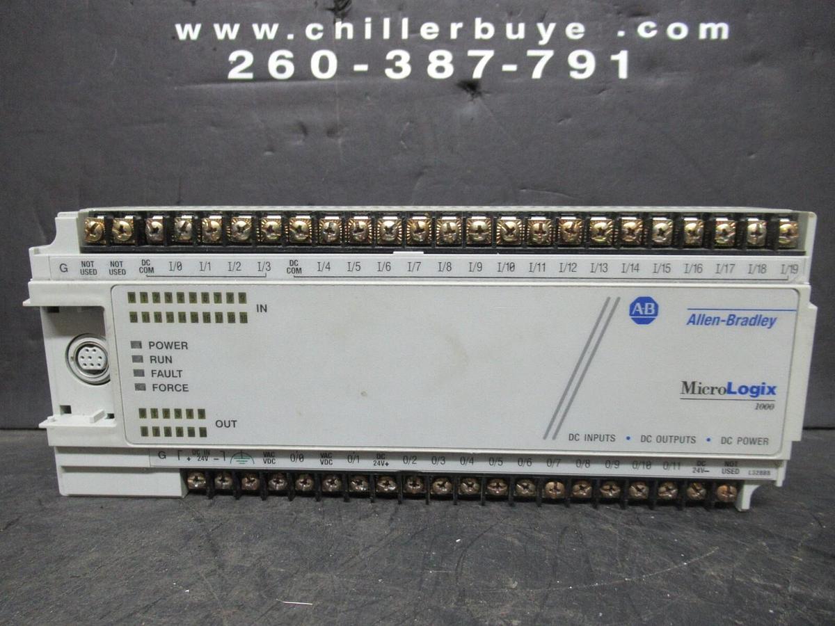 Used ALLEN BRADLEY MICROLOGIX1000 1761-L32BBB SER. D 30 VDC 1.5 AMP **WARRANTY**