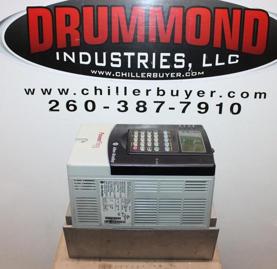 Used ALLEN BRADLEY POWERFLEX DRIVE 20A-D-2P1A-0-AYNNNNN SER. A 480 VAC 3-PHASE