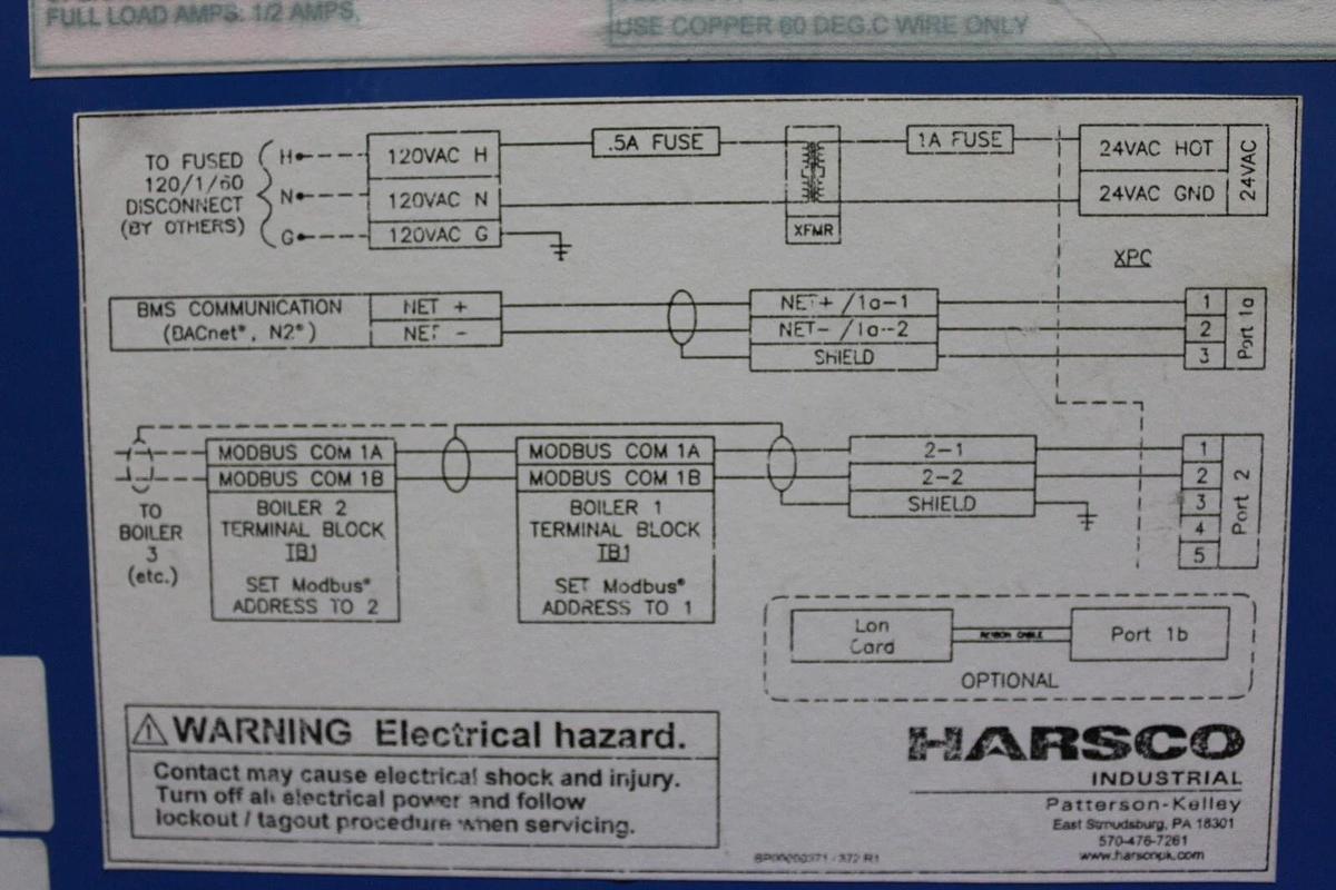 Used HARSCO XPC ENCLOSED ENERGY MANAGEMENT SYSTEM E143900 24 VAC 10 VA 0.42 AMP