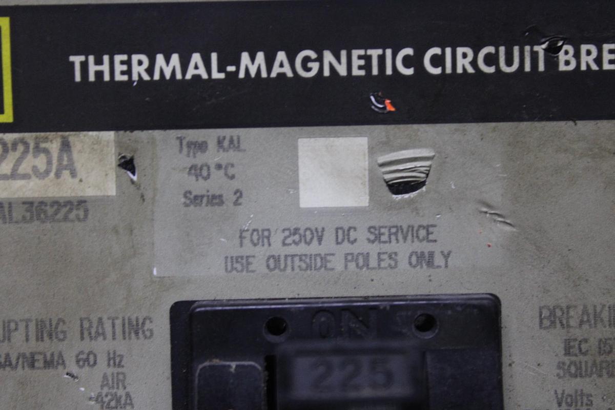 Used SQUARE D CIRCUIT BREAKER FAL34100 100 AMP 480 VAC 3-POLE **WARRANTY**