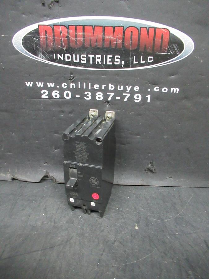 Used GE CIRCUIT BREAKER E11592 HACR-TEY-M02 ISSUE: RT-247 277-480 VAC 20 AMP 2-POLE