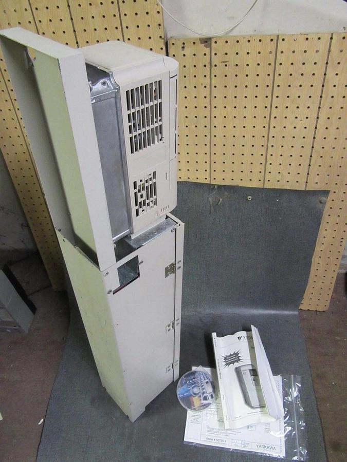NEW SURPLUS YASKAWA VARIABLE SPEED DRIVE VARSPEED E7 W/ BYPASS 13A 240V CIMR-E7