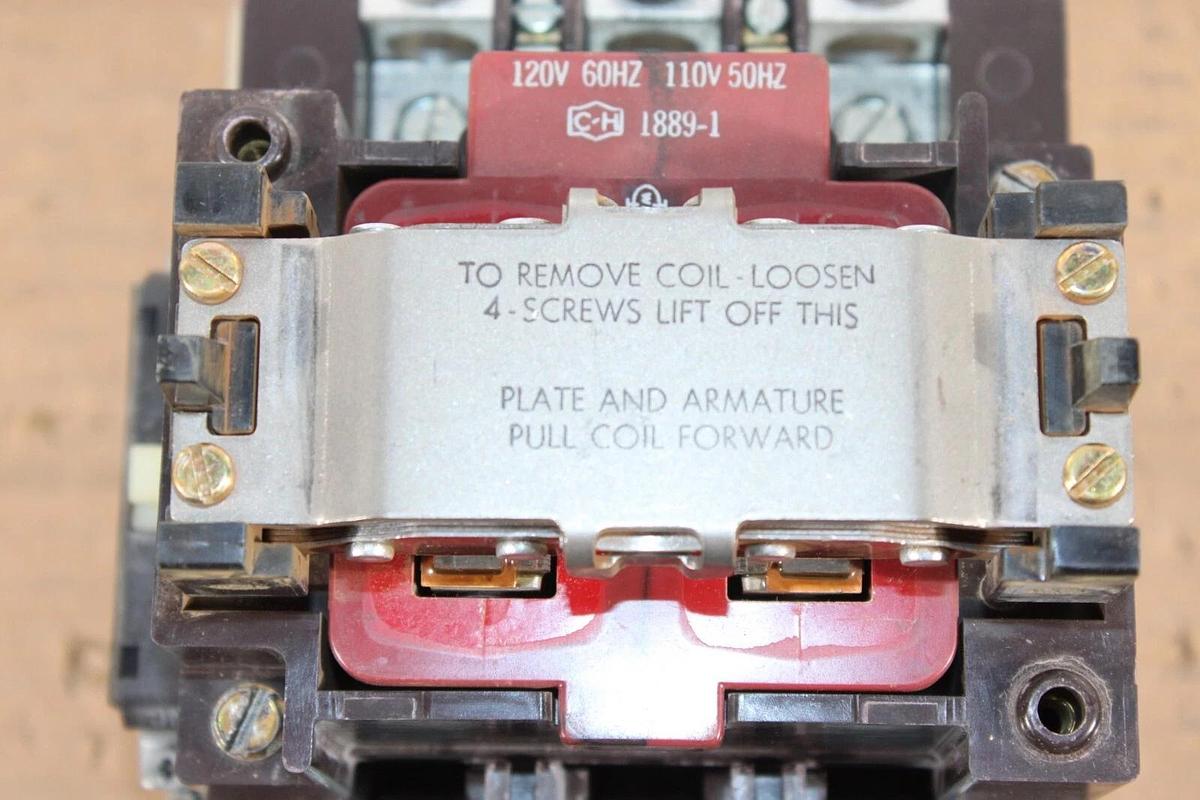 Used CUTLER HAMMER CONTACTOR C832JN8 120 AMP 600 VOLT 3-PHASE COIL: 120V **WARRANTY**