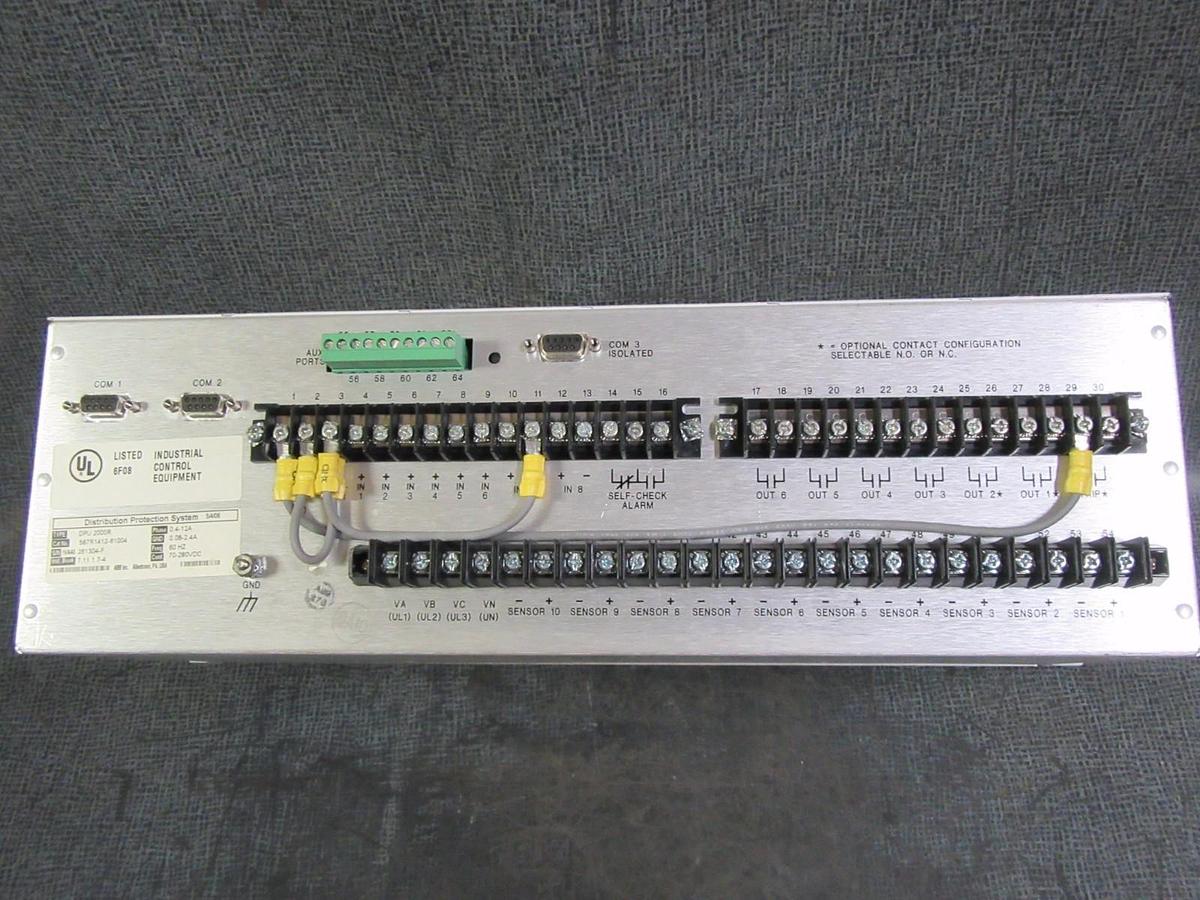 Used ABB DPU 2000R 544 587R1412-61004 DISTRIBUTION PROTECTION SYSTEM RELAY POWER