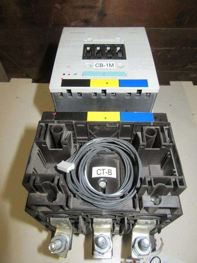 Used SIEMENS SIZE 4.5 SIRIUS STARTER 125 HP @ 460 V 3PH 195 A 120 V COIL 3RT1055-6