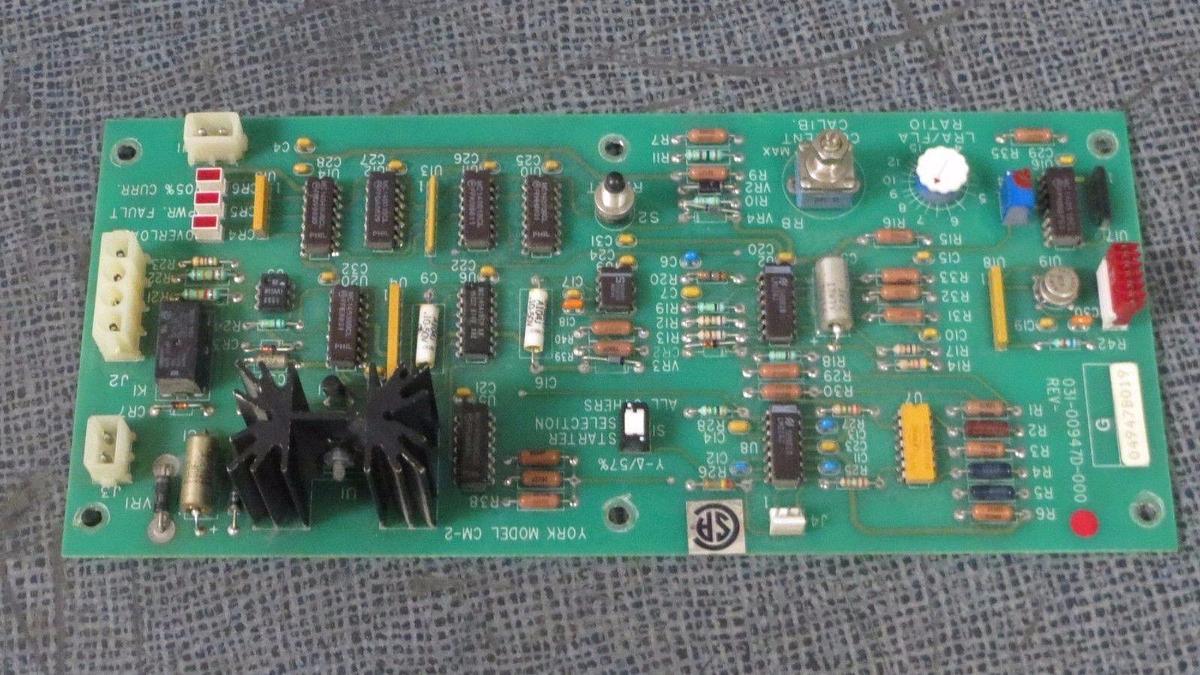 Used YORK CURRENT CONTROL CM-2 CIRCUIT BOARD MODEL 031-00947D-000 **WARRANTY**