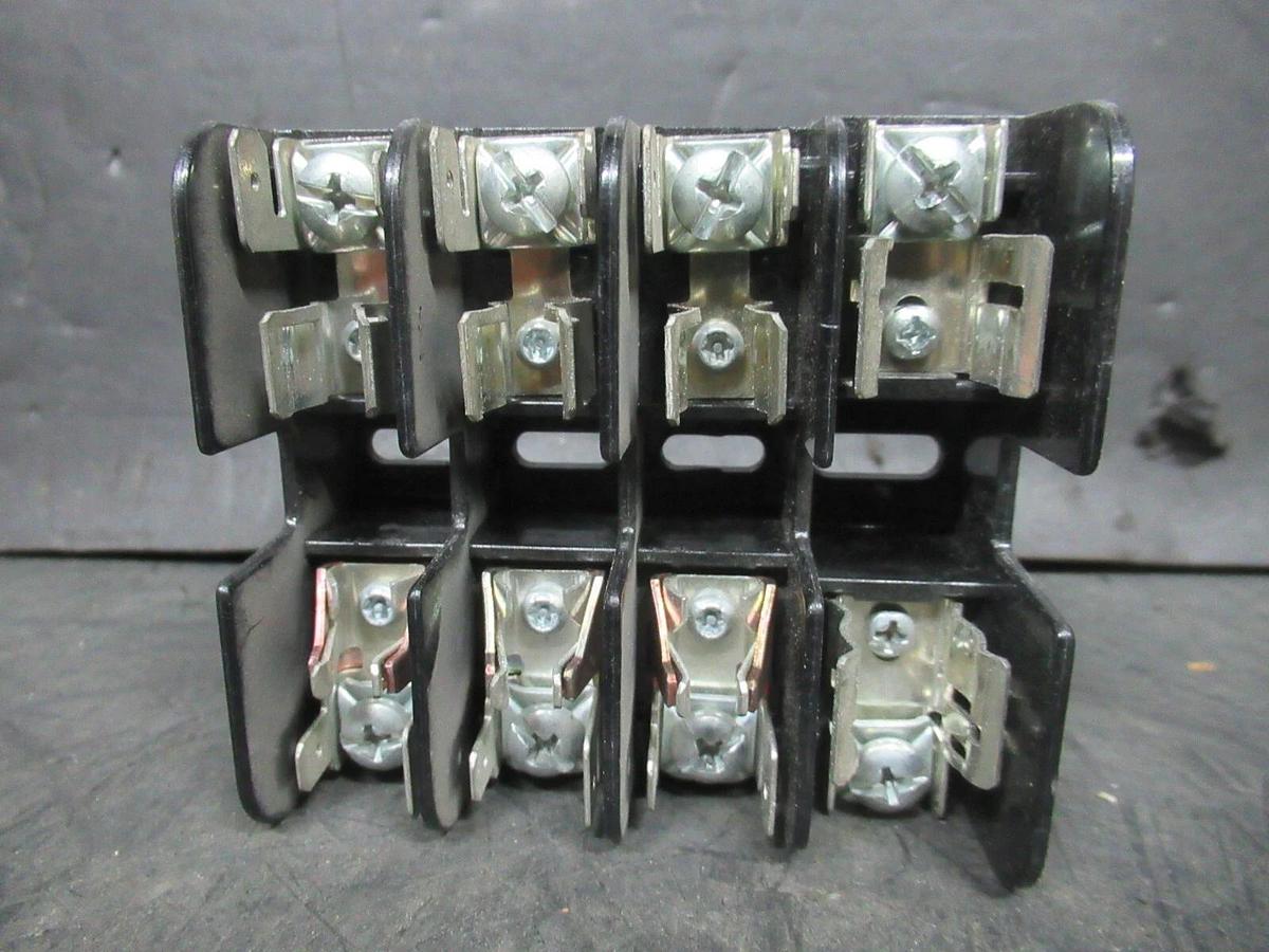 Used FERRAZ SHAWMUT 3032GE-MEB FUSE HOLDER 4-POLE 600 VAC 30 AMP CLASS CC/H/K