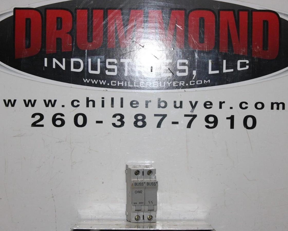 Used BUSS FUSE HOLDER CHM2 600 VOLT 30 AMP 2-POLE **WARRANTY INCLUDED**