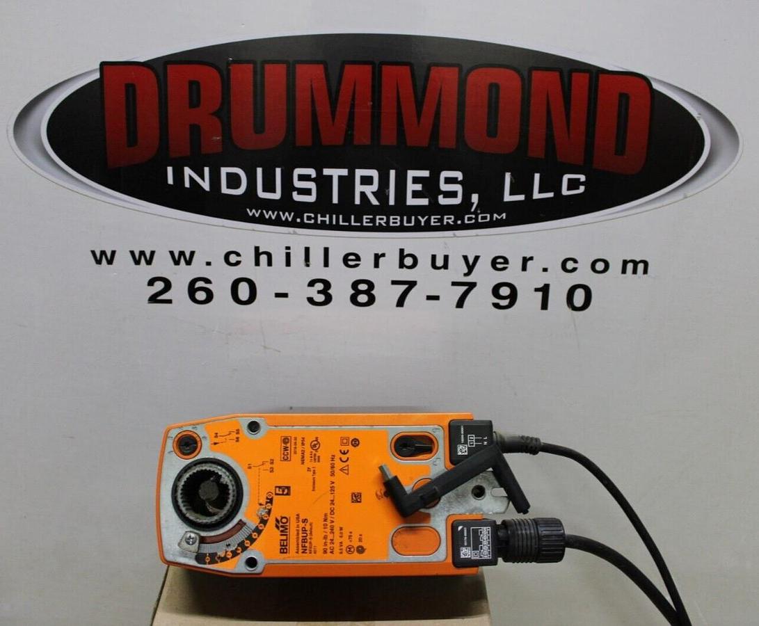 Used BELIMO ACTUATOR NFBUP-S 24-240 VAC 90 IN-LBS NEMA 2 NFXUP-S 9.5 VA 6 WATT NEMA 2