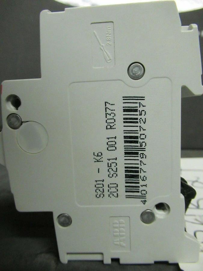 Used 6 AMP ABB BREAKER S201-K6 230 VAC 1 POLE **WARRANTY INCLUDED**