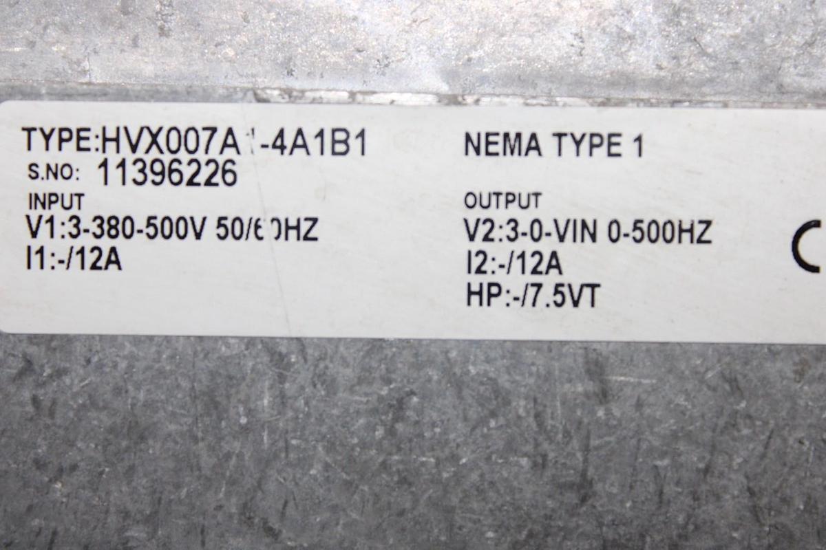 Used EATON VARIABLE FREQUENCY DRIVE HVX9000 HVX007A1-4A1B1 380 VOLT 12 AMP