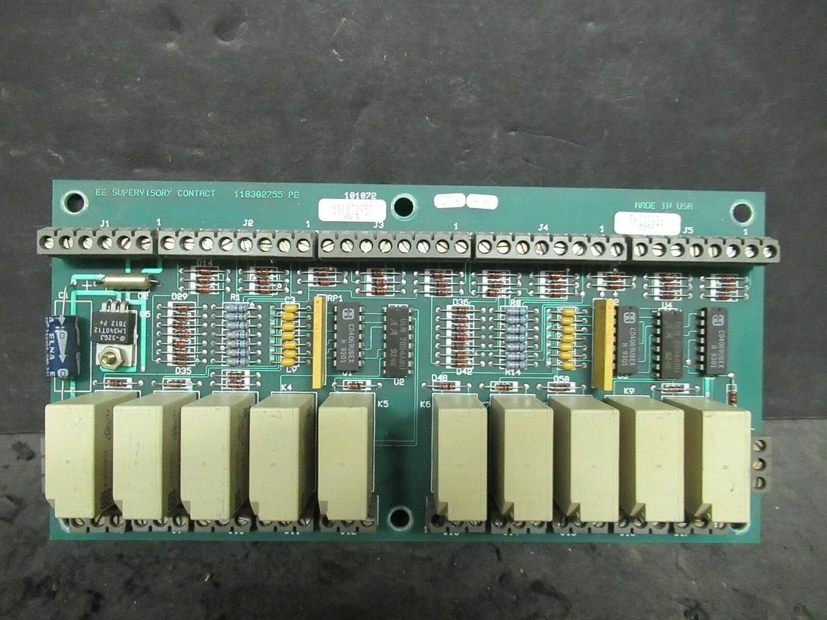 Used EXIDE EE SUPERVISORY CONTACT 118302755 P2 101072957 REV A CIRCUIT BOARD