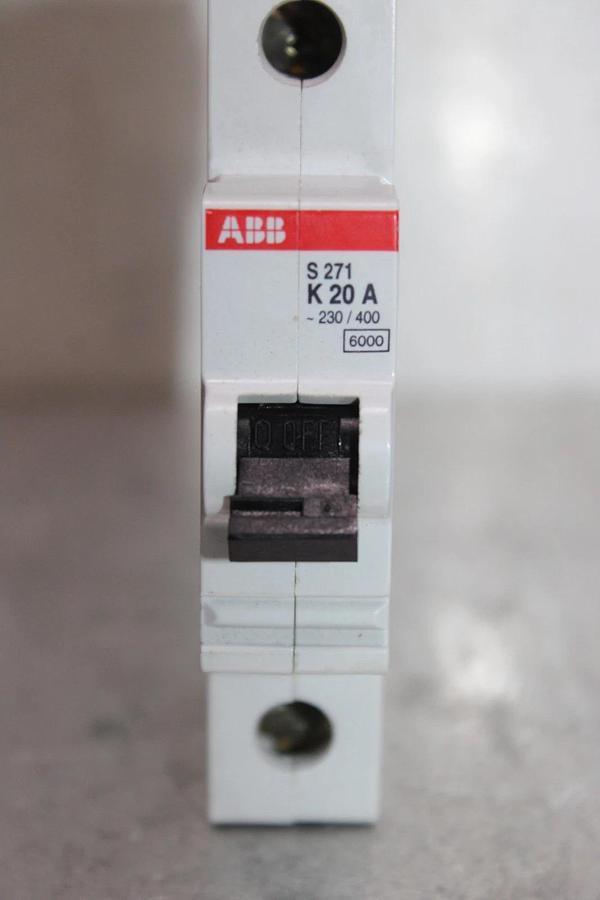 Used ABB CIRCUIT BREAKER S-271-K-20-A 277/480 VAC SINGLE POLE S-271-K20A *WARRANTY*