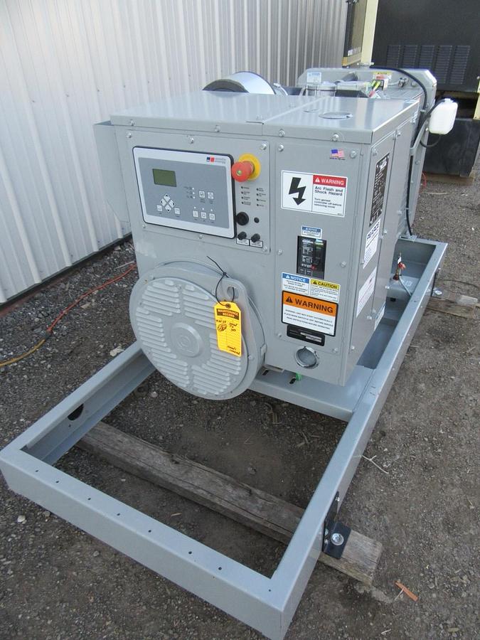 Used 30 KW GENERATOR MTU 4.3 NATURAL GAS LP PROPANE 120/240 VOLT 1 PH 35 KW 40KW 2015