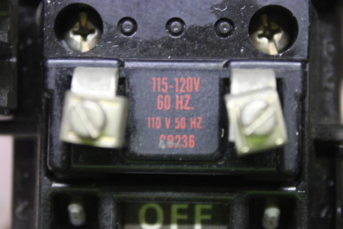 Used ALLEN-BRADLEY STARTER 509-AOD NEMA SIZE 0 18 AMP 600 VAC 3-POLE 5 HP