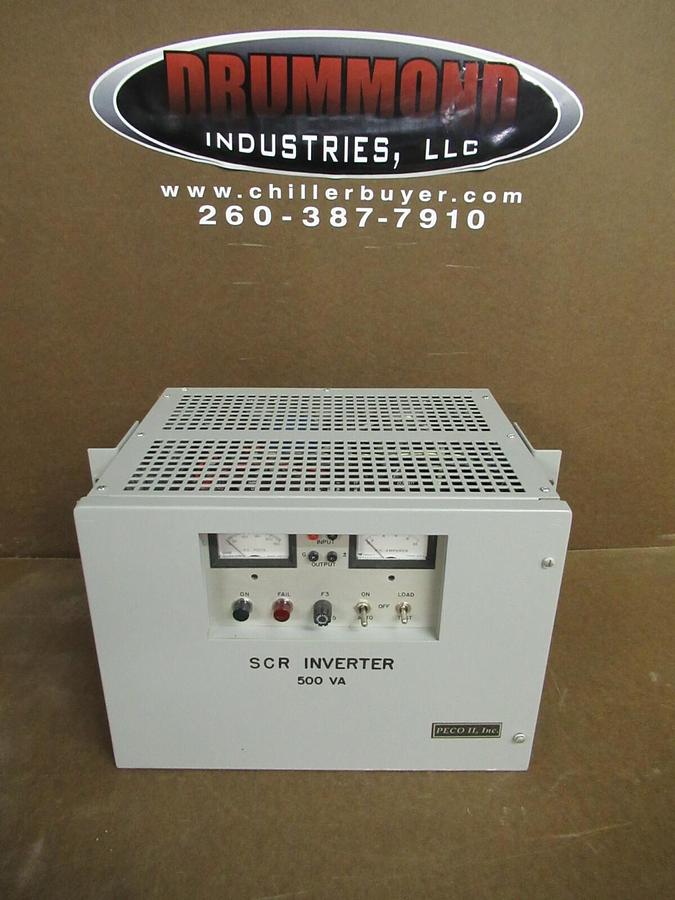 Used PECO II, INC SCR INVERTER PEC3294 48 VDC 14.85 AMPS INPUT TO 117 VAC 500 VA