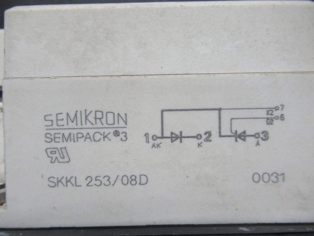 Used SEMIKRON SEMIPACK 3 IGBT POWER MODULE SKKL-253/08D 0031 **WARRANTY INCLUDED**