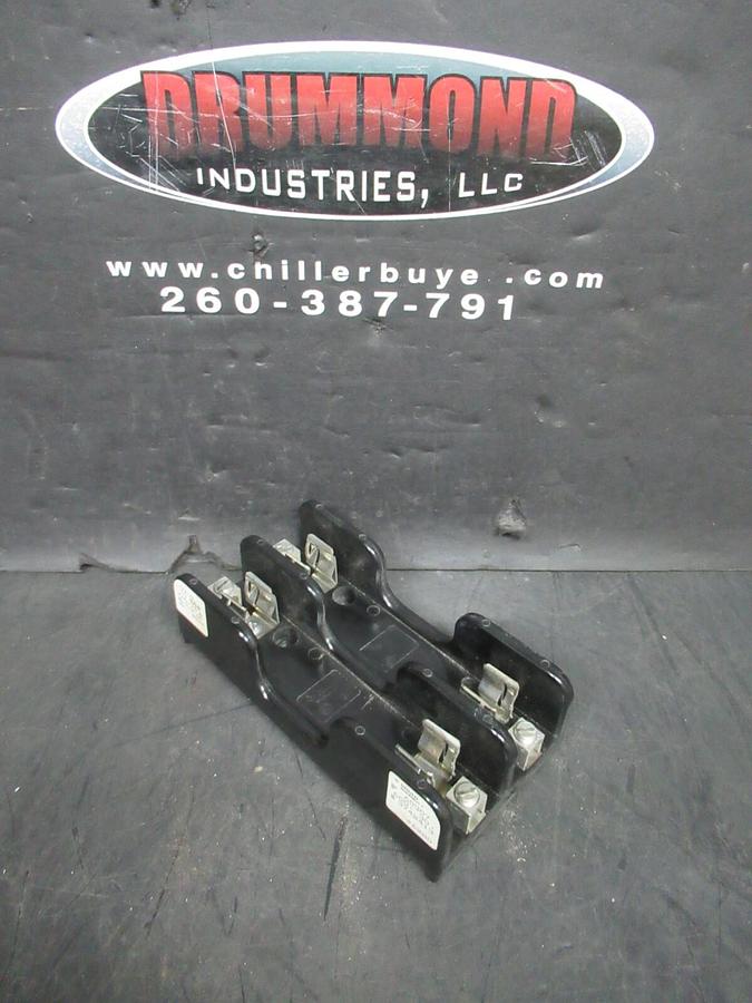 Used GOULD SHAWMUT 2-POLE FUSE HOLDER 600 VOLT 30 AMP FOR H OR K TYPE FUSES
