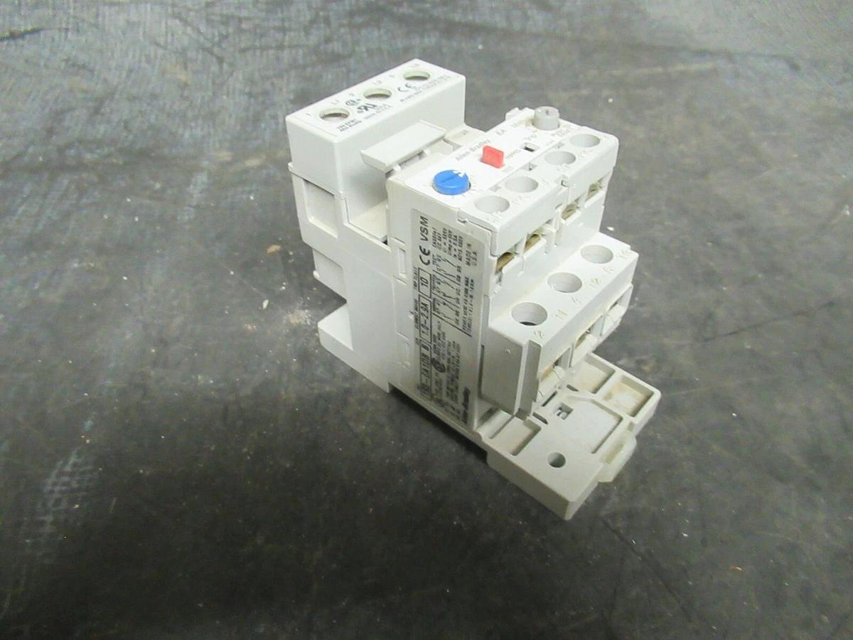 Used 2.9 AMP ALLEN BRADLEY OVERLOAD RELAY 193-EA1DB SER. B 600 VAC 3 POLE