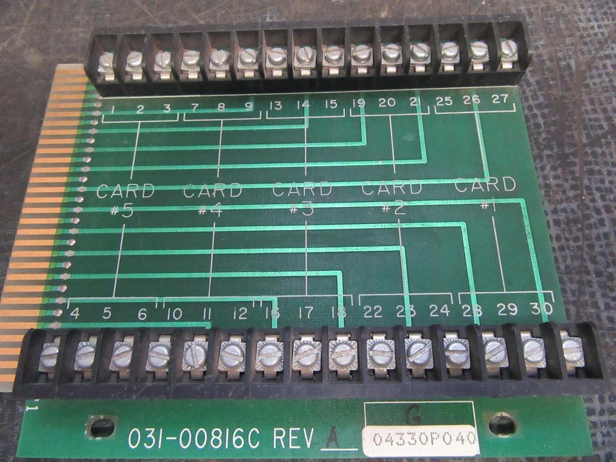 Used YORK CIRCUIT BOARD CARD SLOT 031-00816C REV A **WARRANTY**