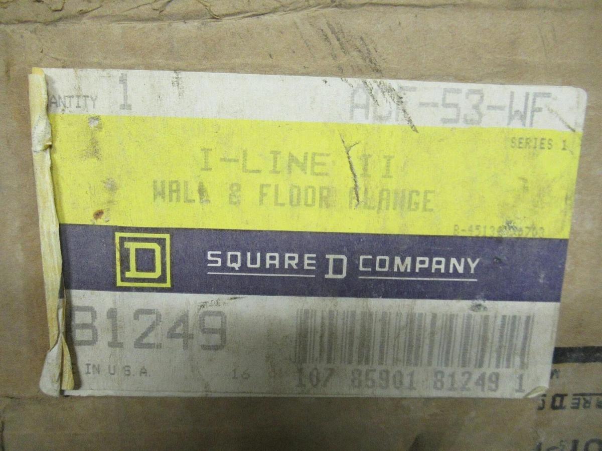 SQUARE D BUSWAY WALL AND FLOOR FLANGE ACF53WF I-LINE II 81249 BRACKET 1200 AMP