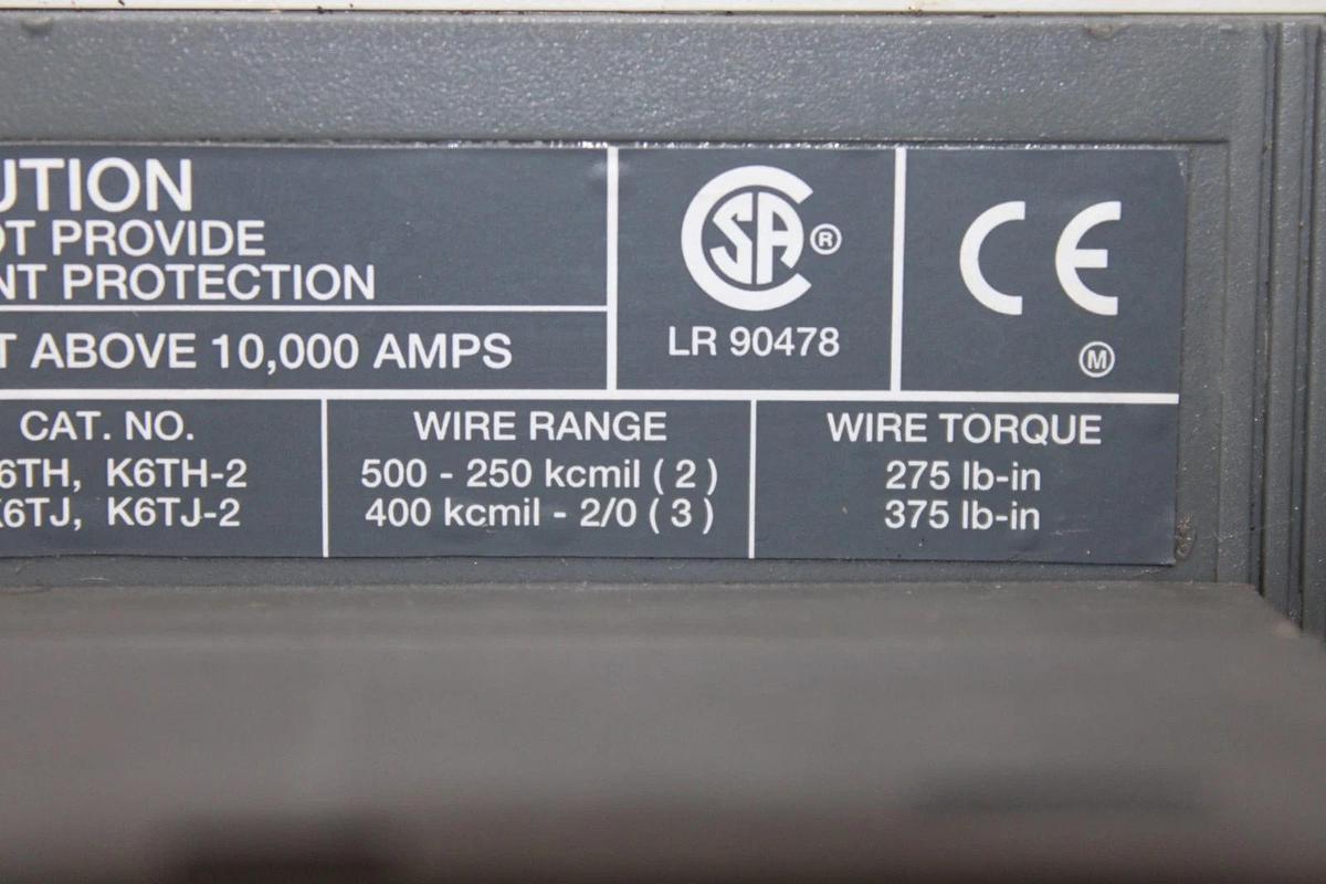 Used ABB MOLDED CASE SWITCH S6H-D 600 AMP 600 VAC 3-POLE S6H **WARRANTY**