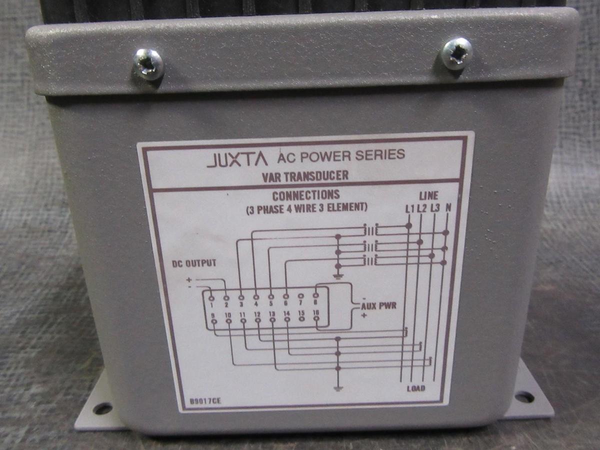 Used YOKOGAWA JUXTA VAR TRANSDUCER 120VAC / 5A 248965-540-AHF-4-0-M 3 ELEMENT