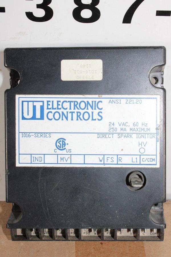 Used UT ELECTRONIC CONTROLS DIRECT SPARK IGNITOR 1016-SERIES ANSI-Z21.20 907-980110-3