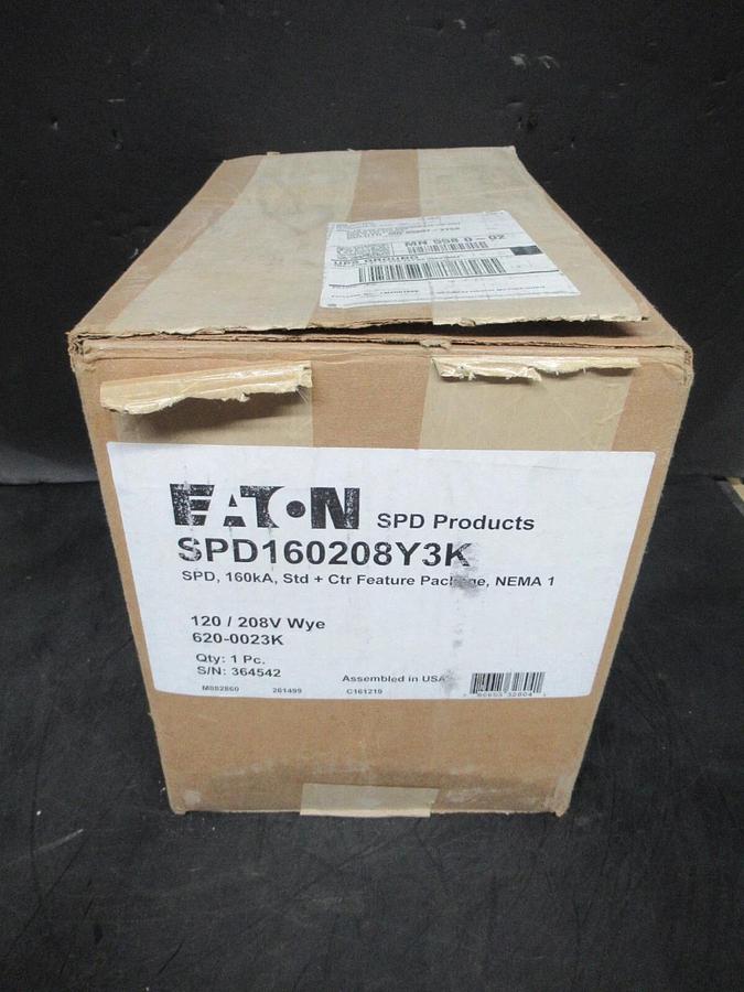 NEW SURPLUS EATON SURGE PROTECTIVE DEVICE SPD160208Y3K TYPE 1 ENCLOSURE