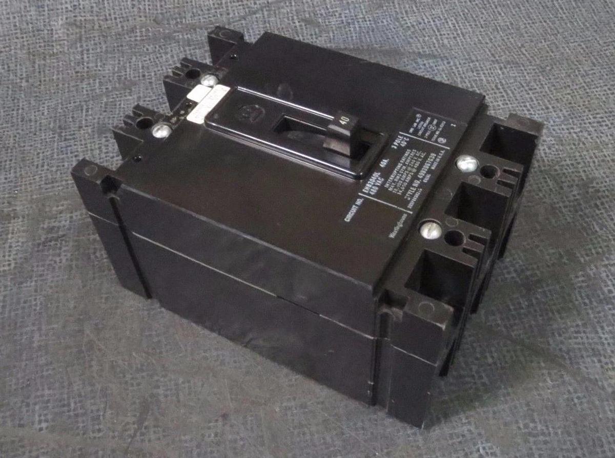 Used WESTINGHOUSE CIRCUIT BREAKER 40 AMP 480 VAC 3 POLE  MODEL: EHB3040L *WARRANTY*