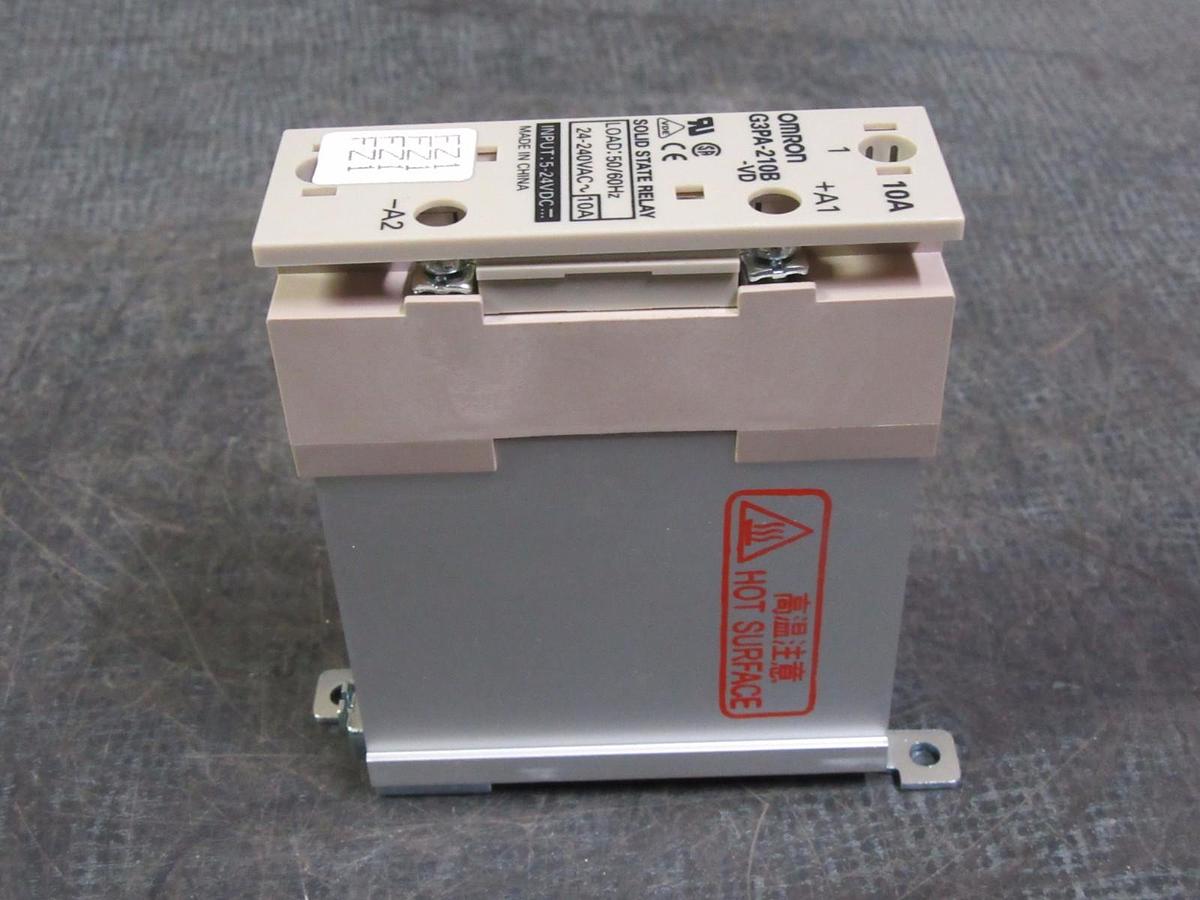 Used OMRON SOLID STATE RELAY 24-240 VAC 10 AMP MODEL: G3PA-210B-VD **WARRANTY**