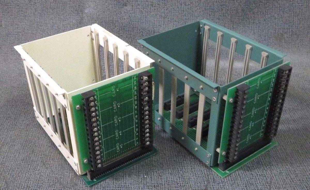 Used YORK 5 SLOT PLC CHASSIS 031-00809C REV A WITH FRONT BOARD 031-00816C