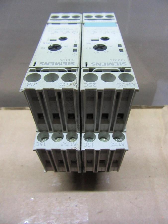 Used LOT OF 2 SIEMENS 3RP1525-1BQ30 TIME DELAY RELAY 3 AMP 240 VOLT **WARRANTY**