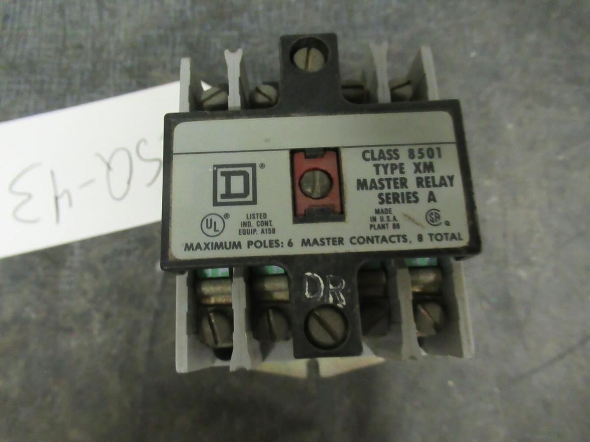 Used SQUARE D INDUSTRIAL CONTROL RELAY 8501 XMO-40 **WARRANTY INCLUDED**