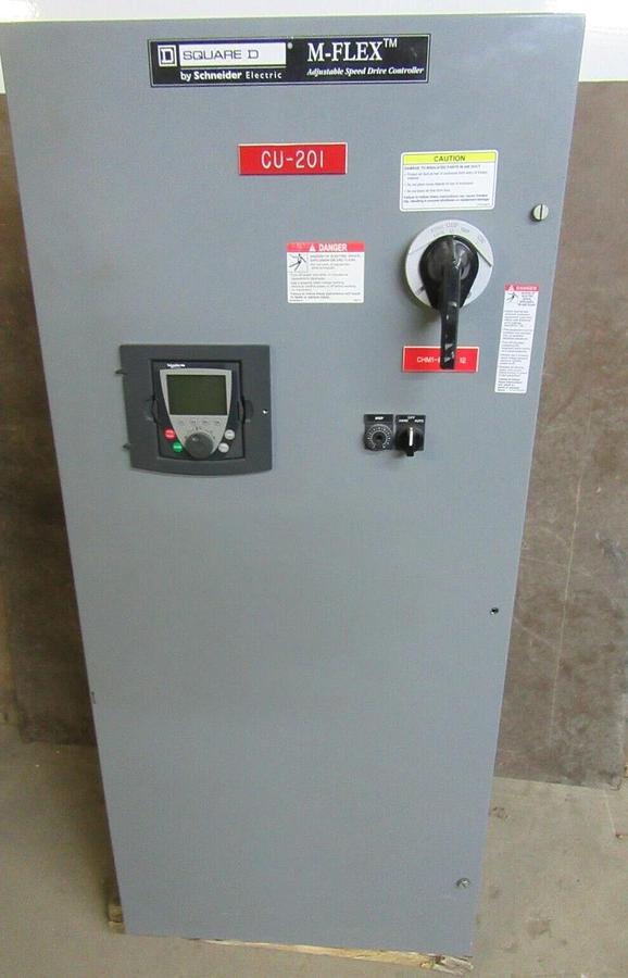 Used SQUARE D M-FLEX VARIABLE SPEED DRIVE MFDKG4VW ATV61HD11N4 20 HP 15 KW 460 VOLT