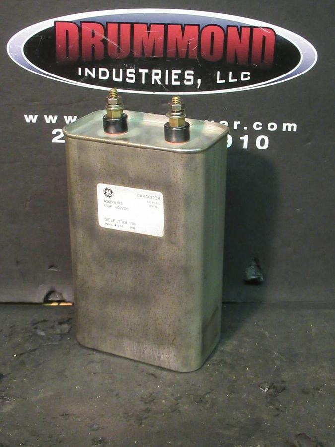 Used GE DIELEKTROL 40 uF CAPACITOR A26F6919S 600 VDC NO PCB's GENERAL ELECTRIC