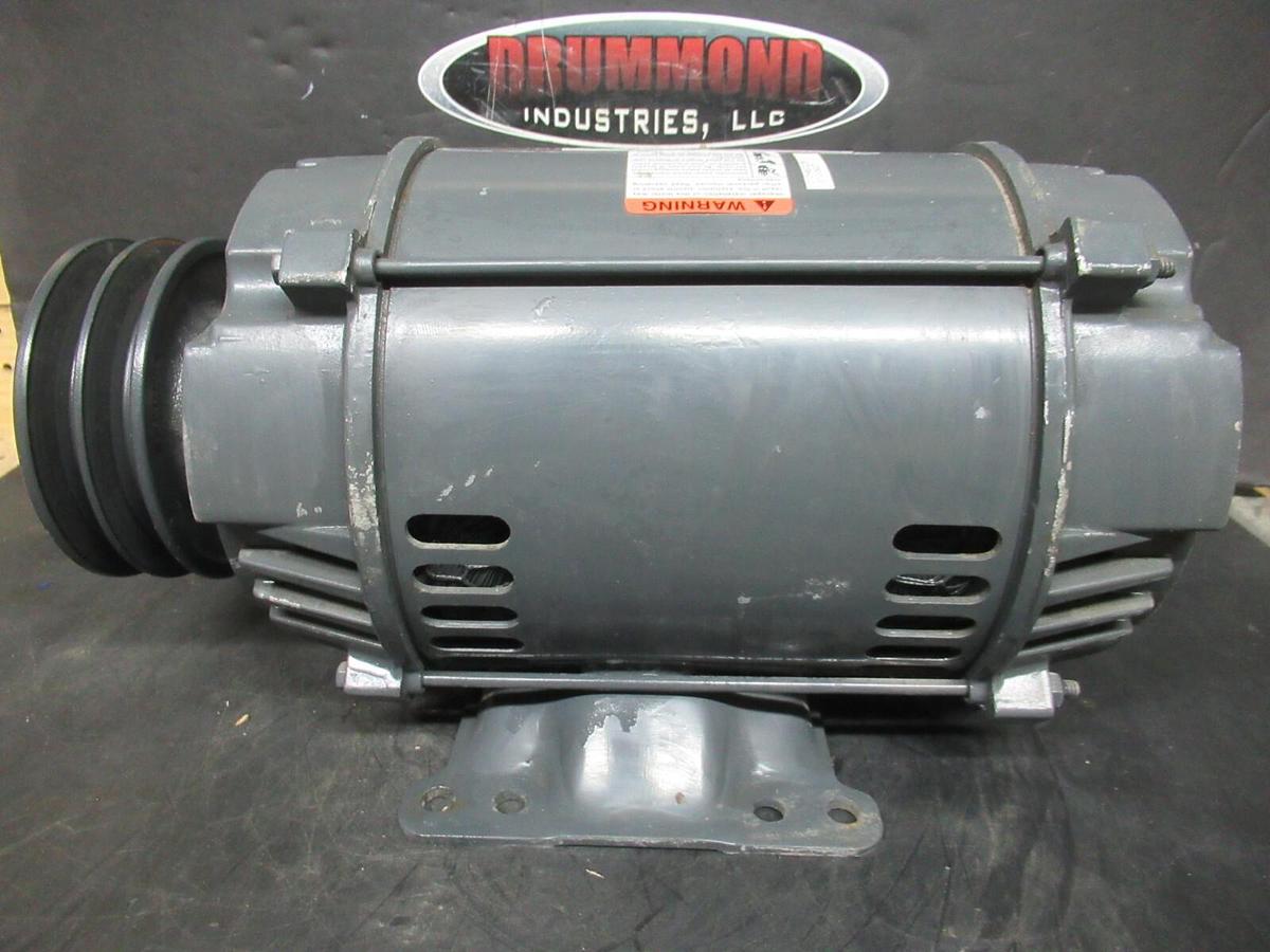 Used EMERSON 182T MOTOR D5P2D 5 HP ENCL. DP 1765 RPM 3-PHASE 460 VOLT 1.15 SF