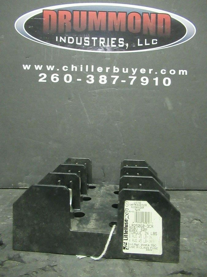 Used LITTELFUSE FUSE HOLDER LR25060-3CR FOR 60 AMP 250 V CLASS J FUSES **WARRANTY**
