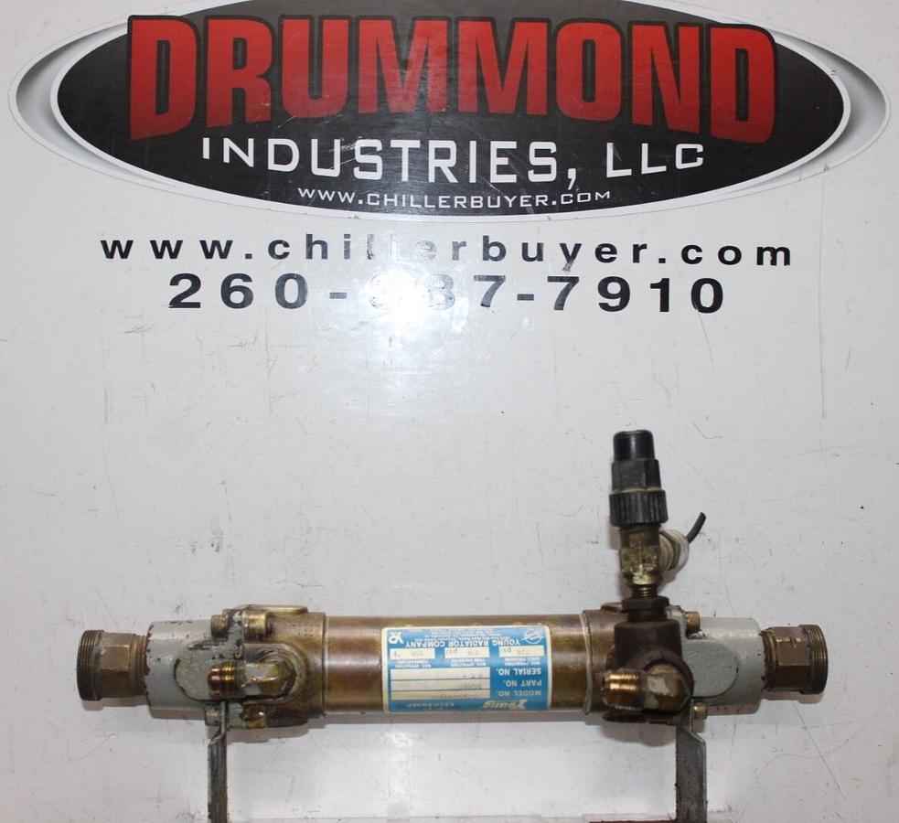 Used YOUNG HEAT EXCHANGER HF-201-HYIP 307008 250 PSI SHELL 150 PSI TUBE 350°F