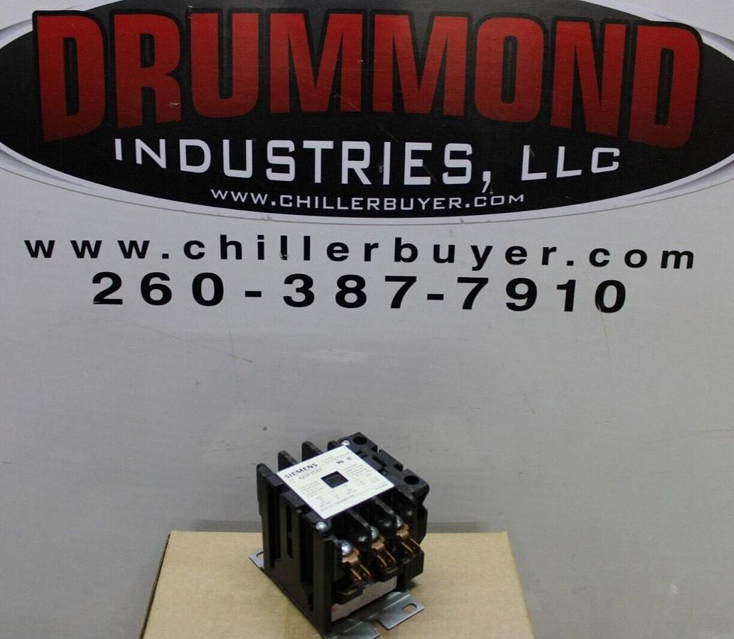 Used SIEMENS CONTACTOR 42BF35AF 600 VAC 3-POLE 30 AMP 15 HP COIL: 110/120 VAC